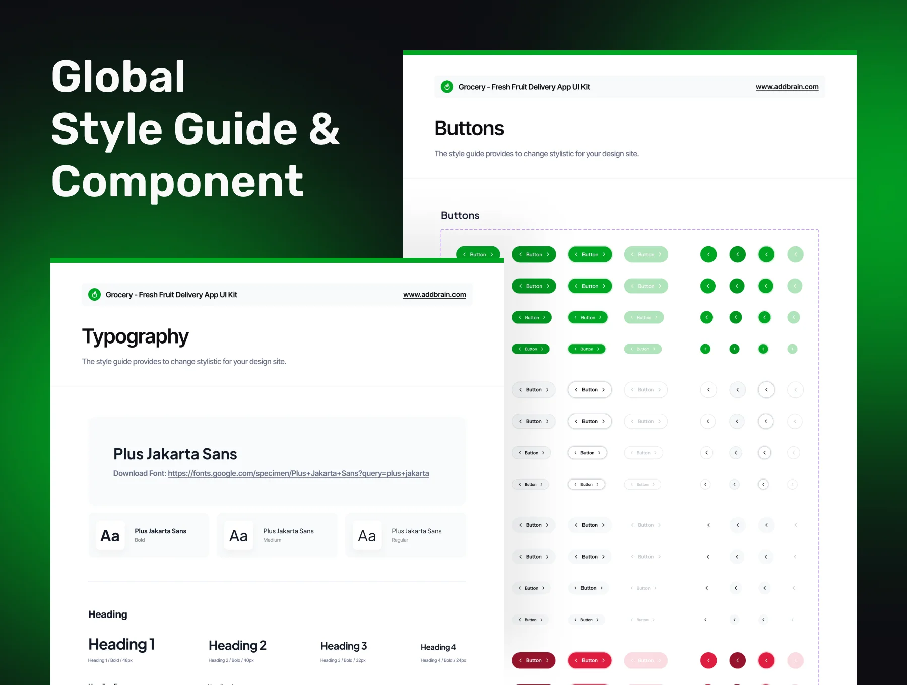 GROCERY - Fresh Fruit Delivery Premium App UI Kit 3