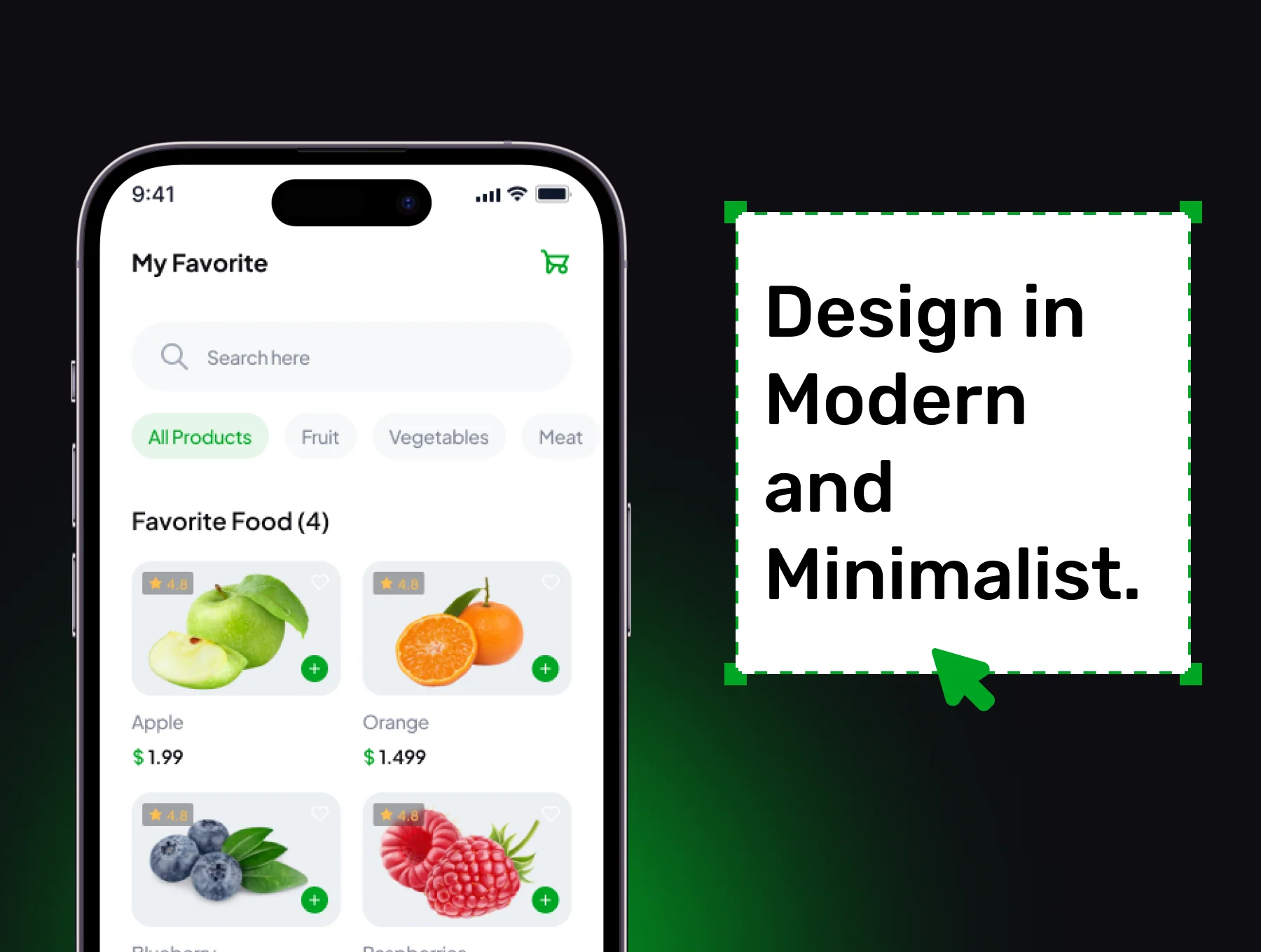 GROCERY - Fresh Fruit Delivery Premium App UI Kit 5