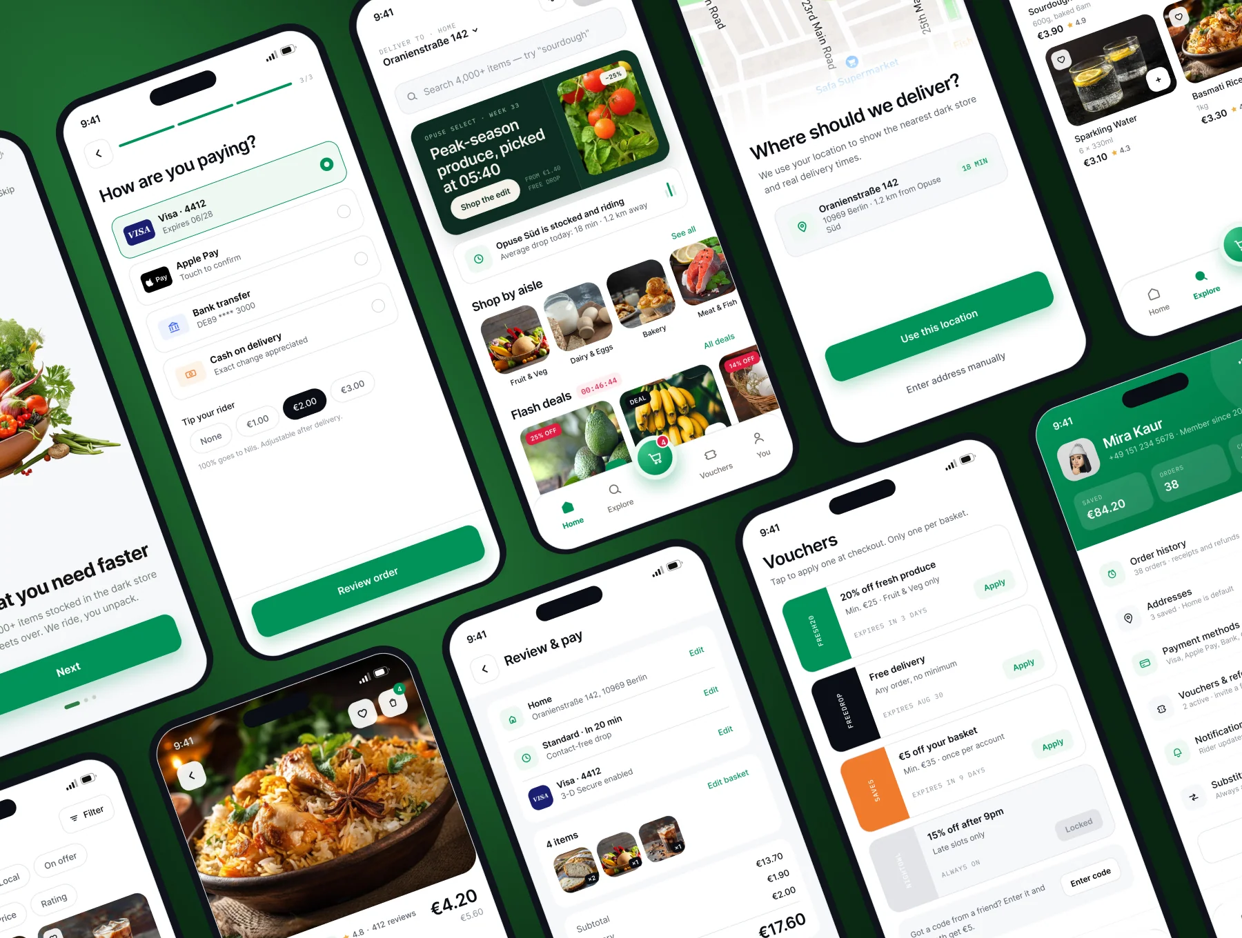 Grocery Shop & Delivery Mobile App UI Kit 2