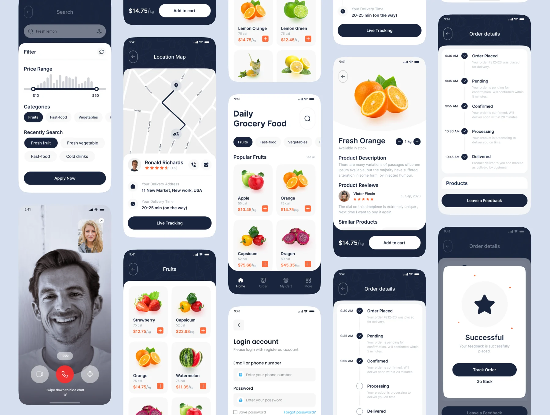 Gronur - Grocery Shop Mobile App UI Kit 6