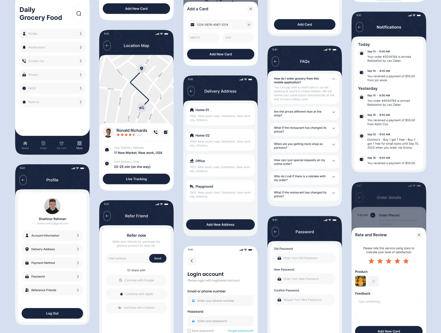 Gronur - Grocery Shop Mobile App UI Kit 7