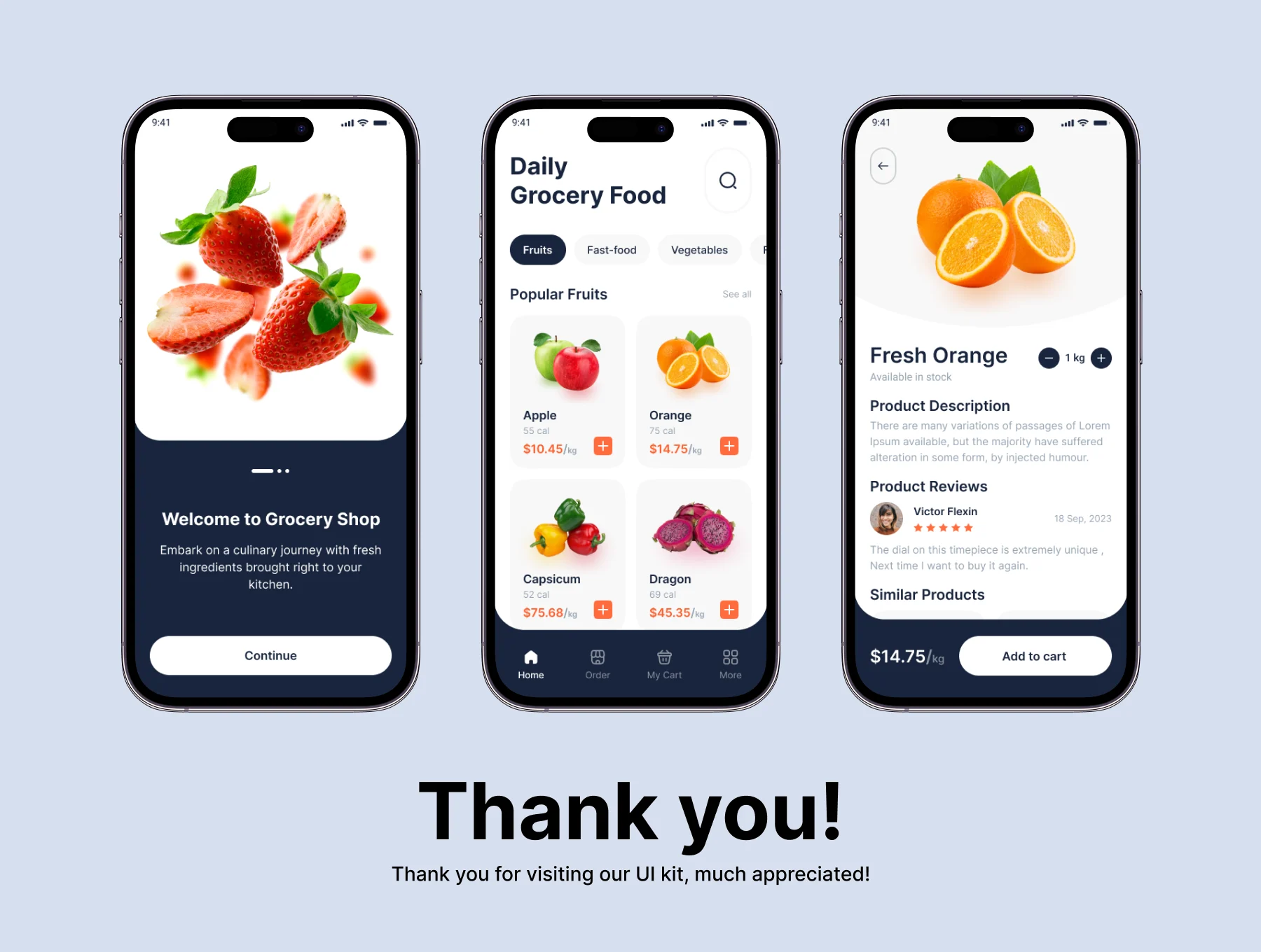 Gronur - Grocery Shop Mobile App UI Kit 8