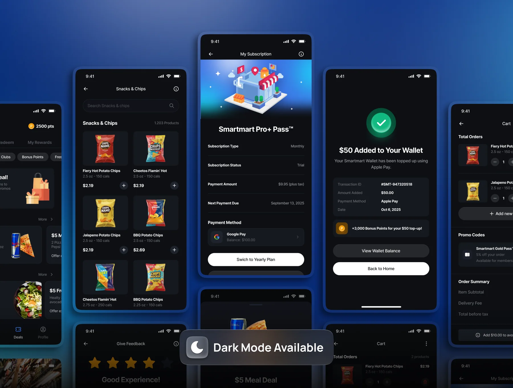 Grocery Shopping Minimarket Mobile App UI Kit - SmartMart 5