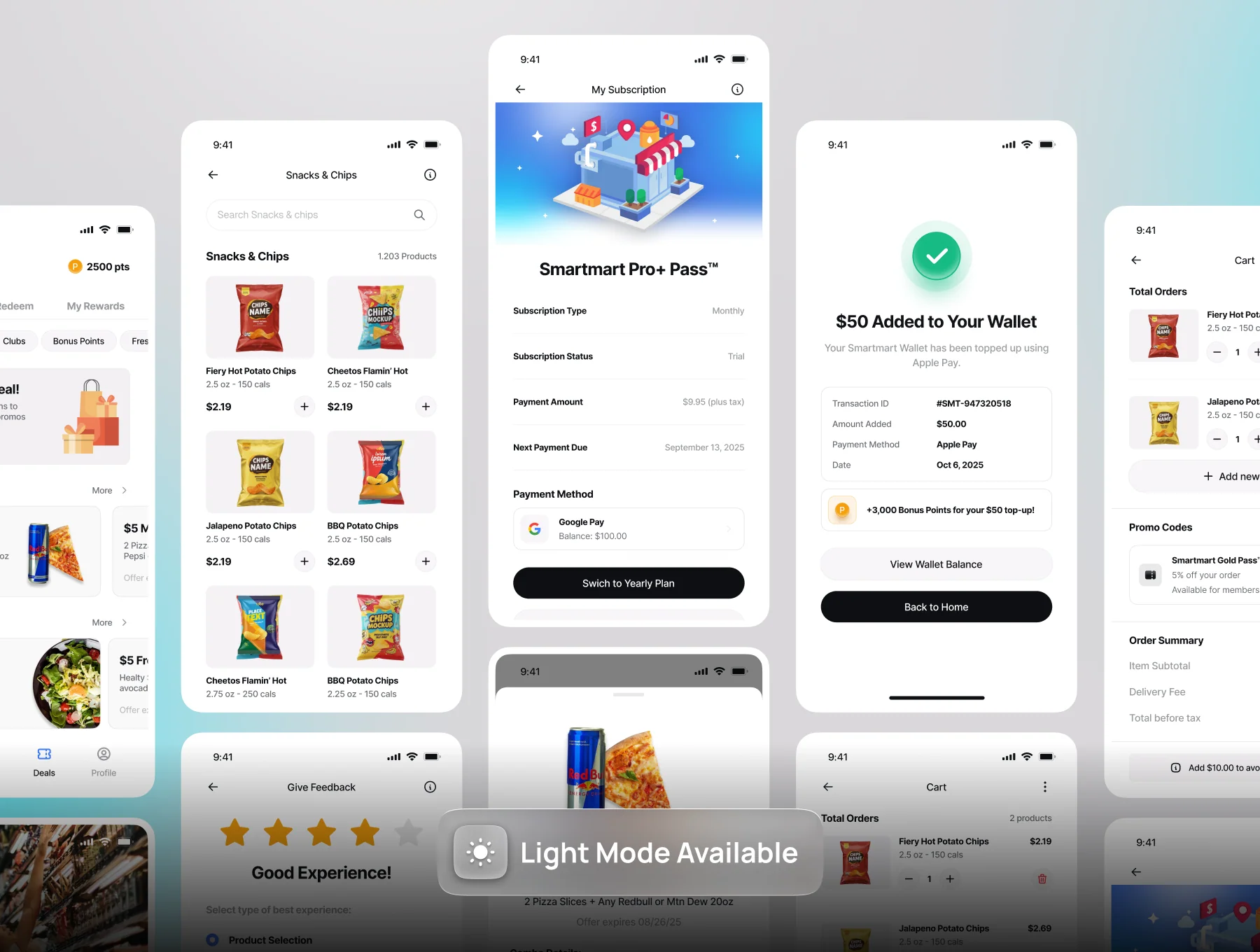 Grocery Shopping Minimarket Mobile App UI Kit - SmartMart 6