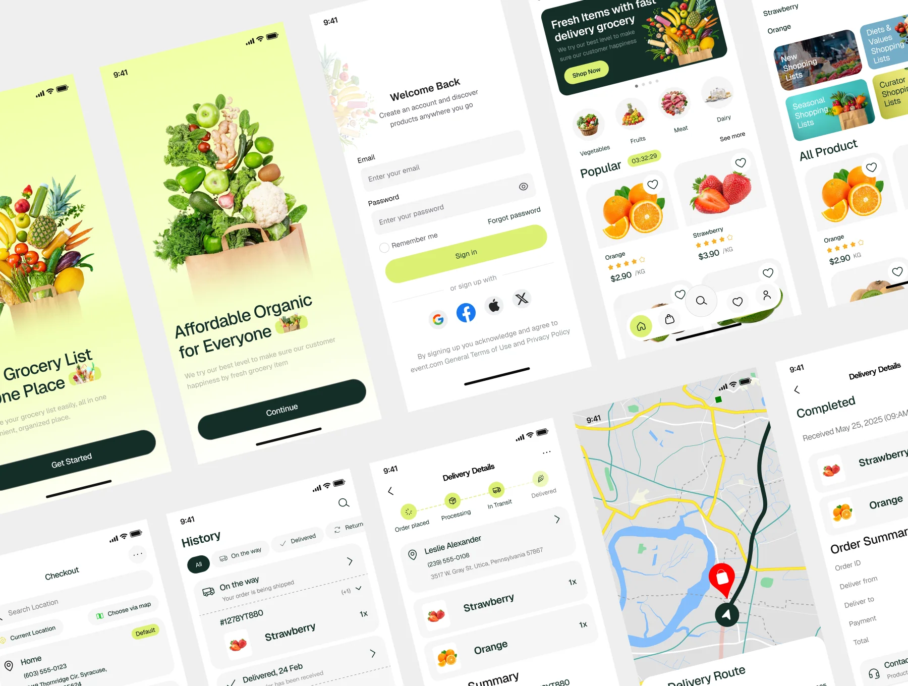 Grocezy - Grocery Ecommerce Mobile App UI Kit 3