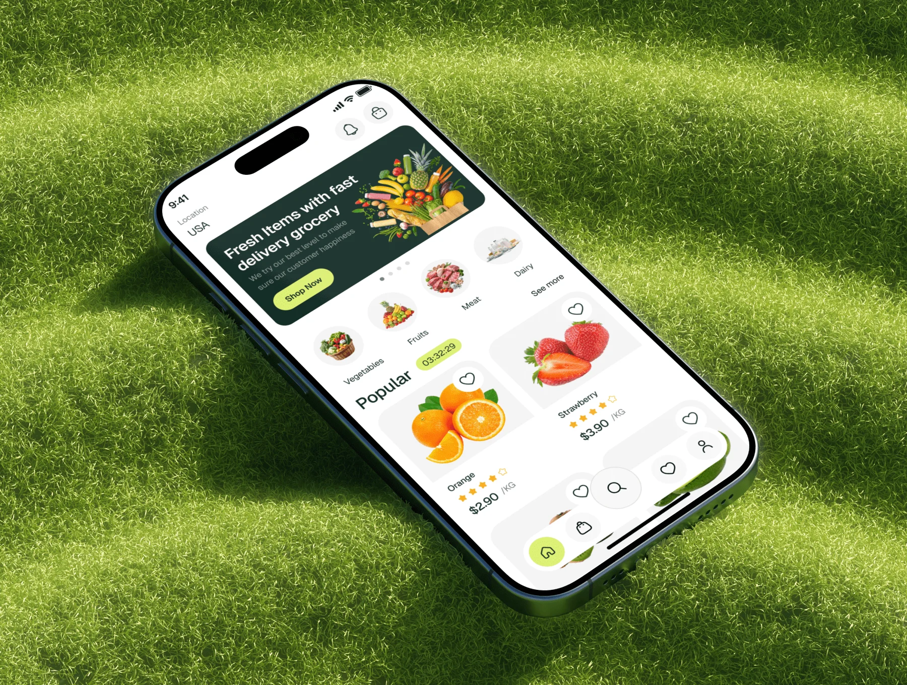 Grocezy - Grocery Ecommerce Mobile App UI Kit 4