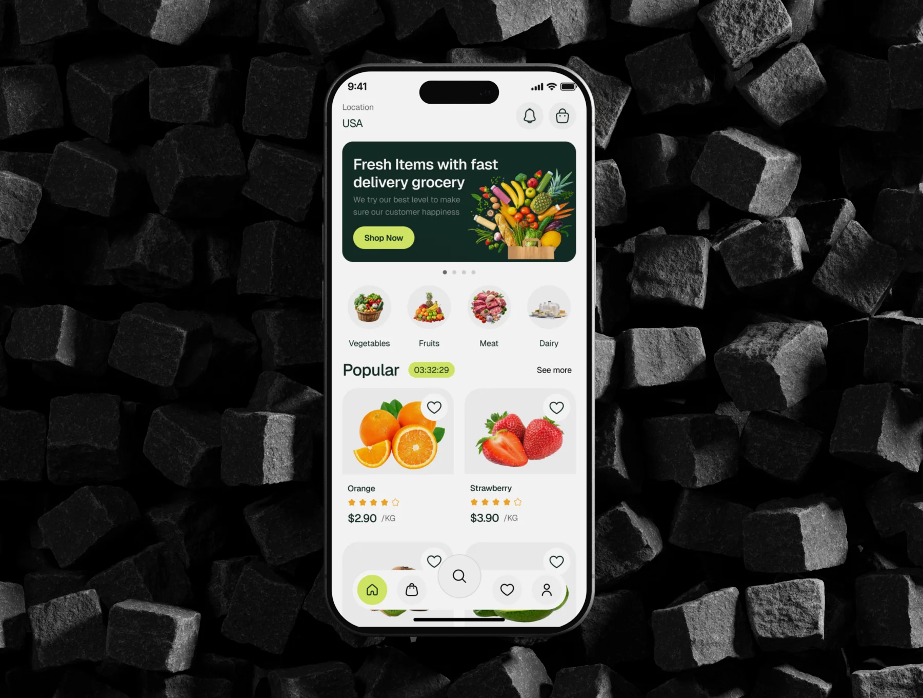 Grocezy - Grocery Ecommerce Mobile App UI Kit 5