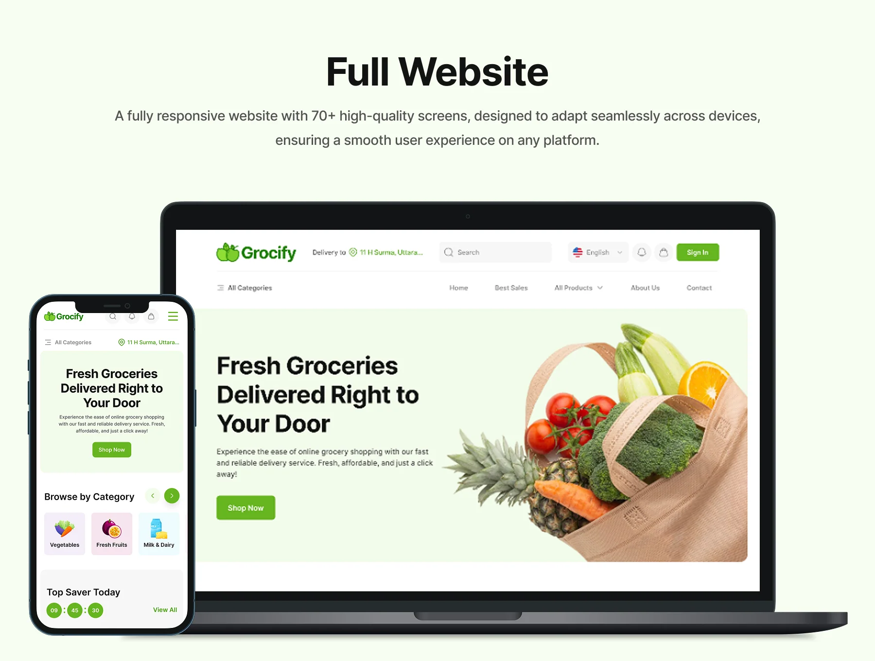 Grocify – Grocery Delivery Design System 6