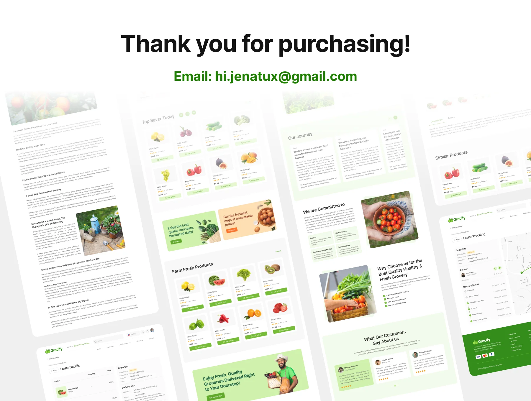Grocify – Grocery Delivery Design System 7