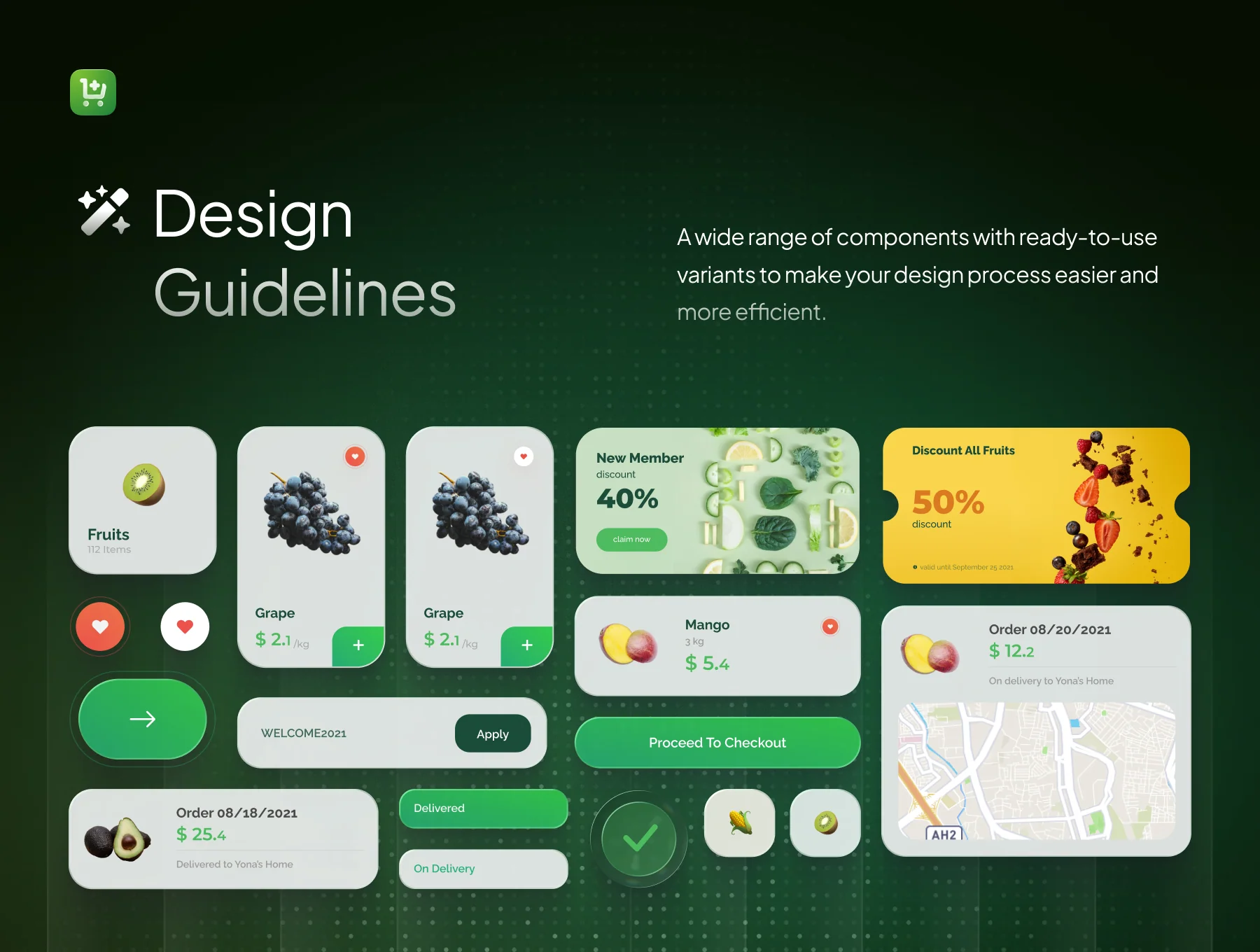 Grofast - Grocery Ecommerce App UI Kit 3