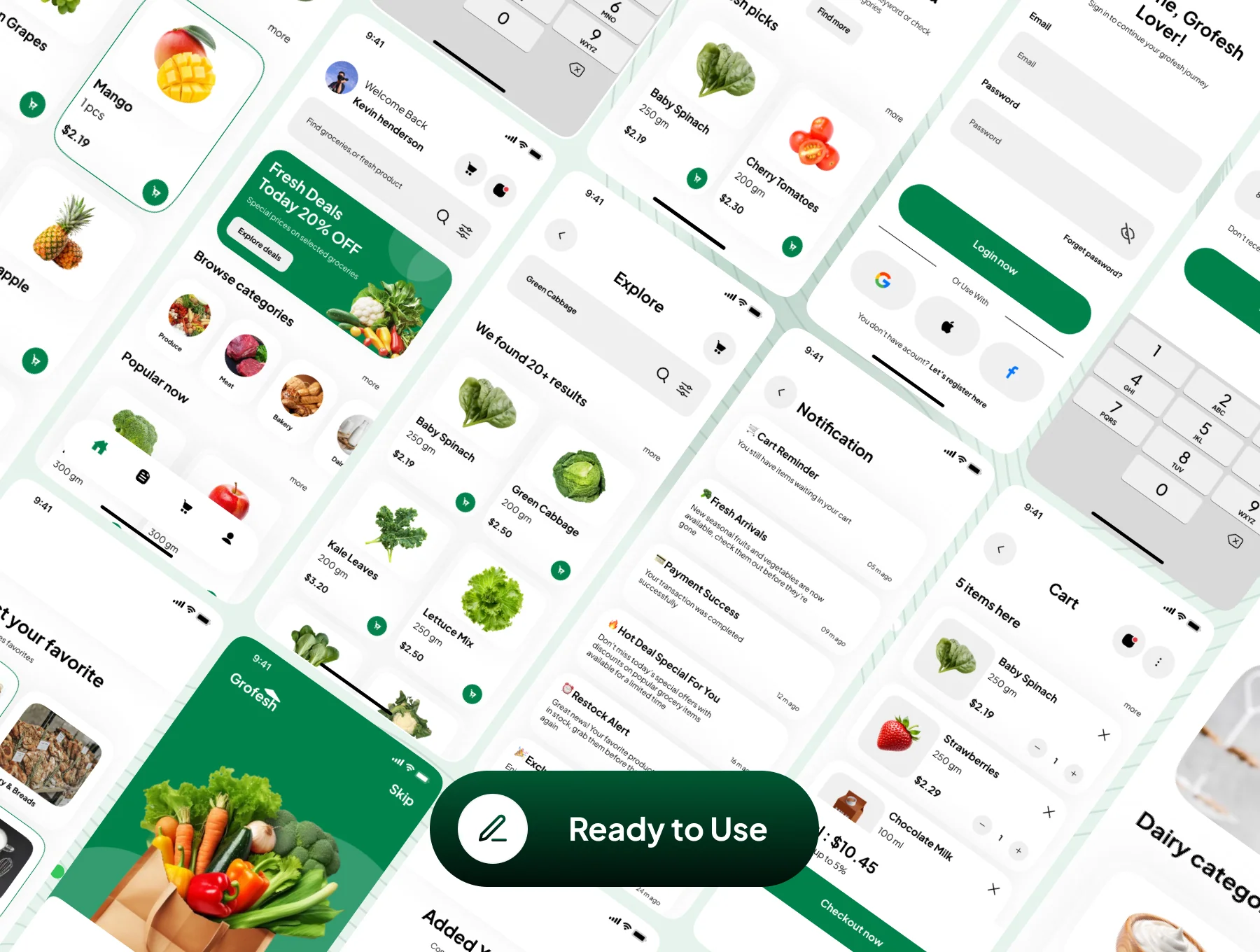 Grofesh - Online Grocery Shopping App UI Kit 7