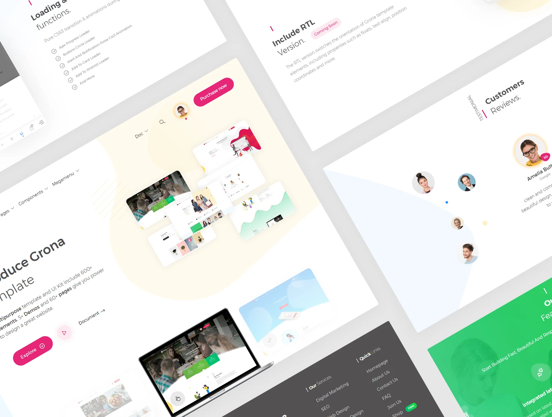 Grona - Bootstrap template and UI kit 5
