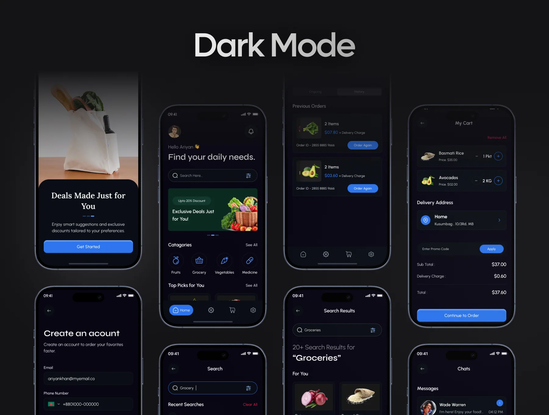 Groovix - Grocery Store App UI Kit 4