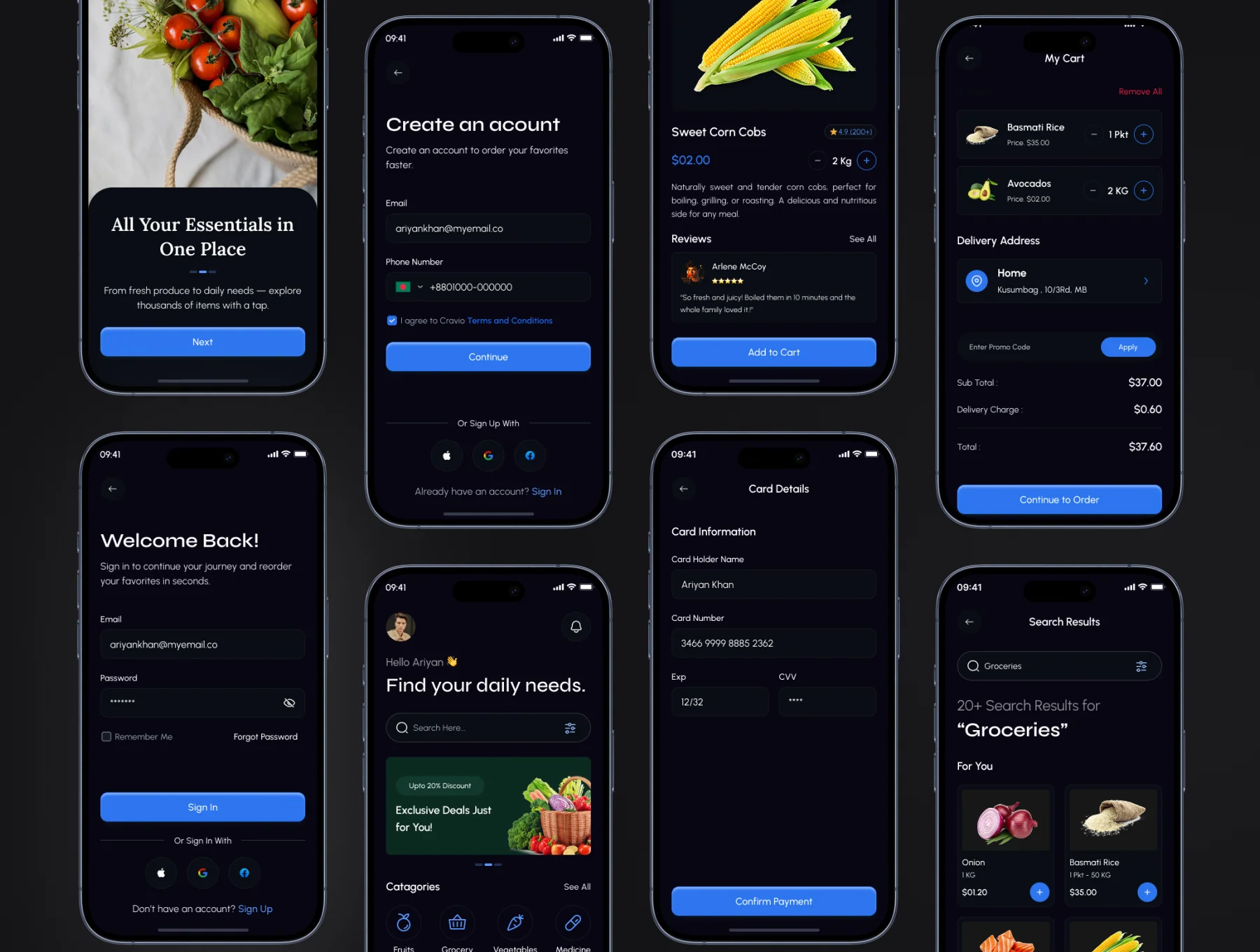 Groovix - Grocery Store App UI Kit 5