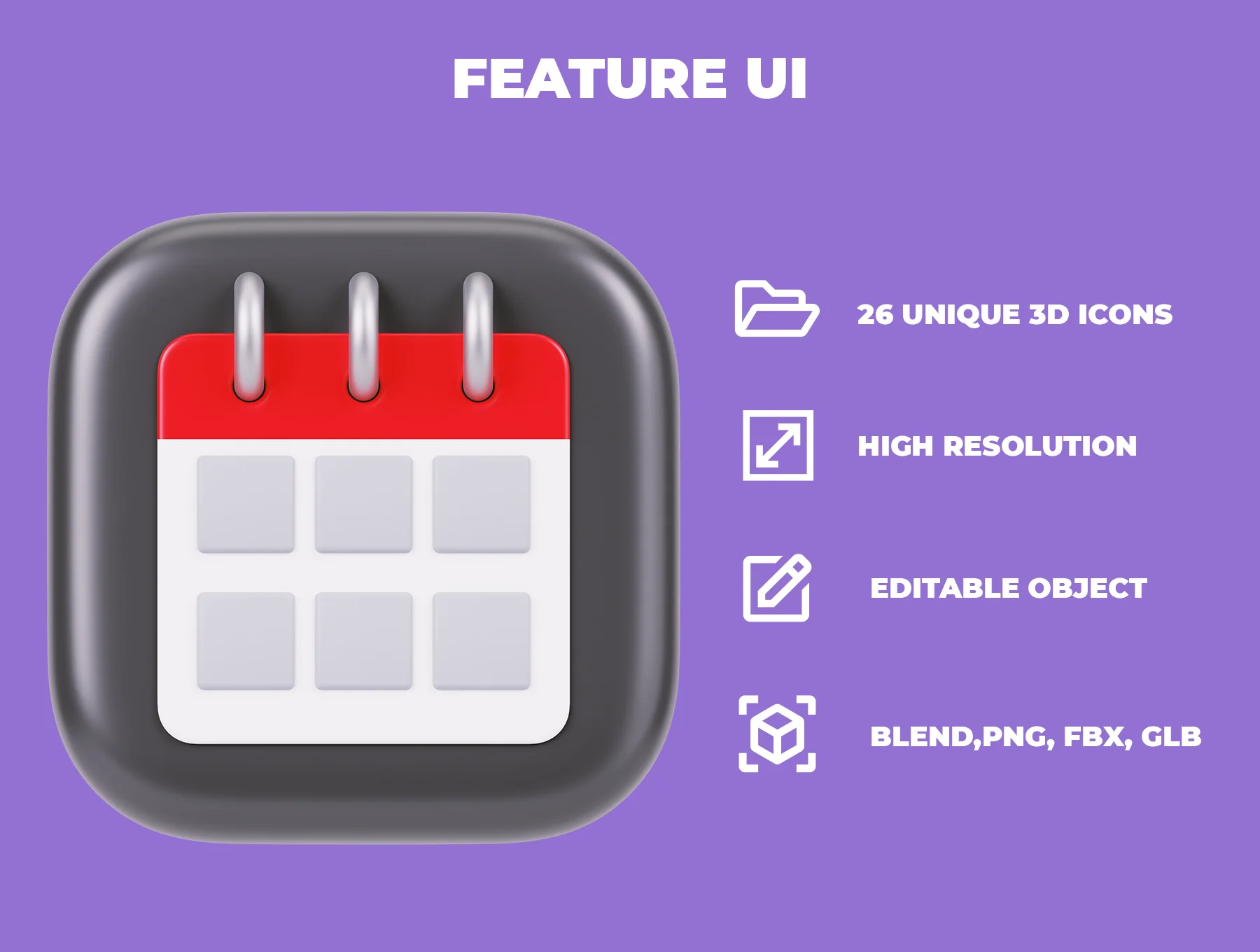 User Interface 3D Icon Pack 2