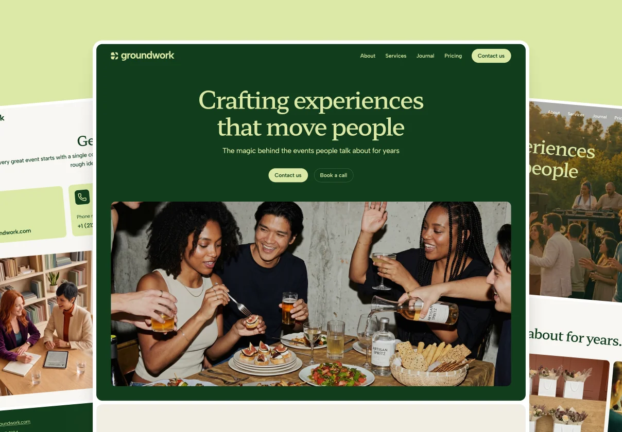 Groundwork · PR & Event Agency · AI-Ready Website Template