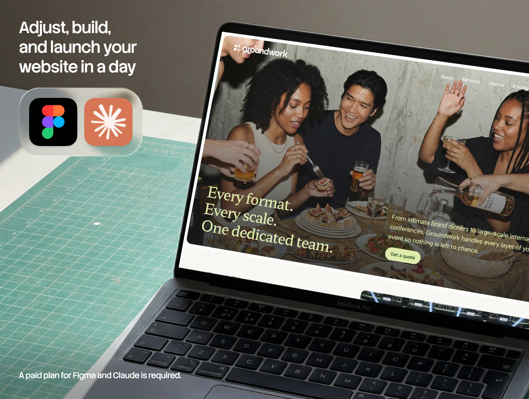 Groundwork · PR & Event Agency · AI-Ready Website Template 3