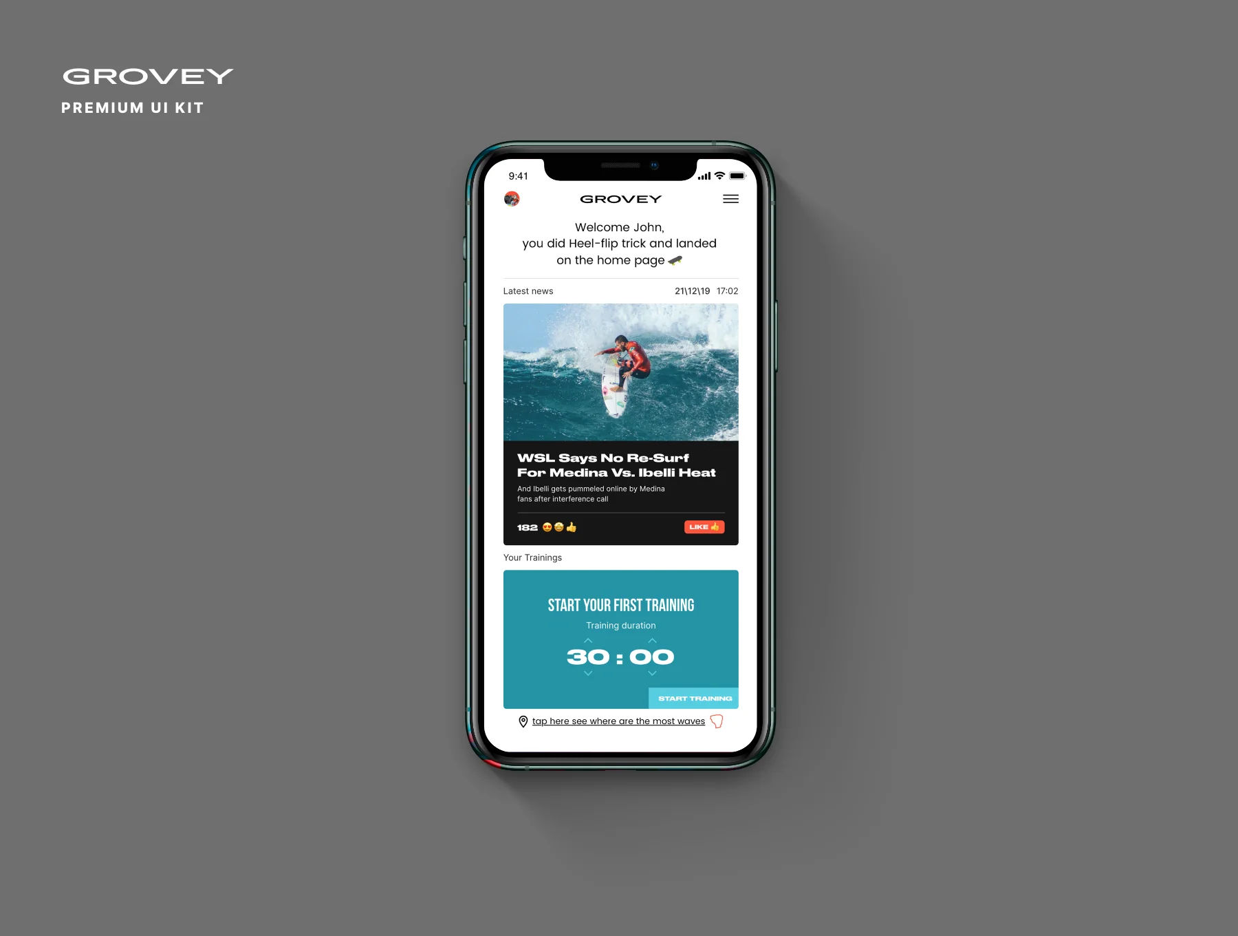 Grovey IOS UI KIT 6