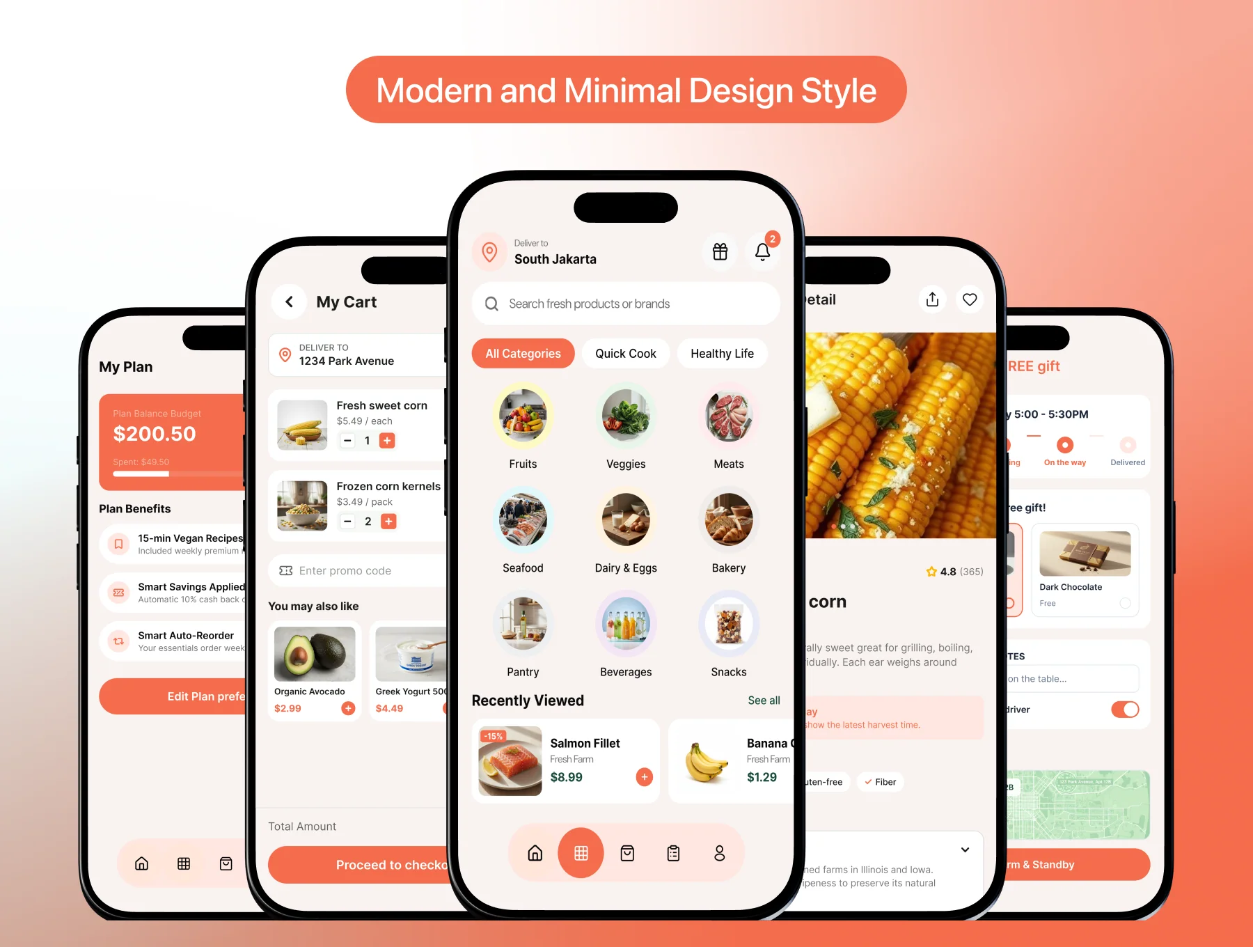 Grovia – Grocery Delivery Mobile App UI Kit 3