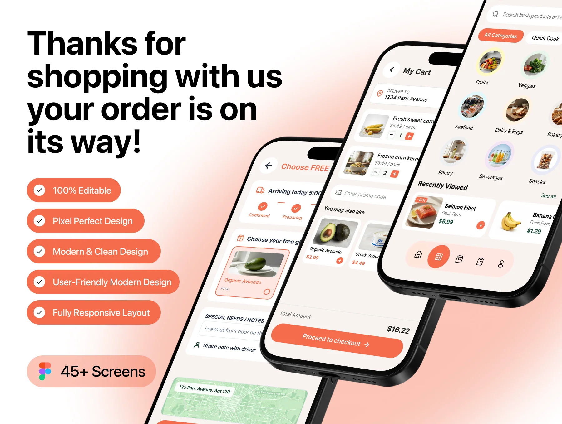 Grovia – Grocery Delivery Mobile App UI Kit 6