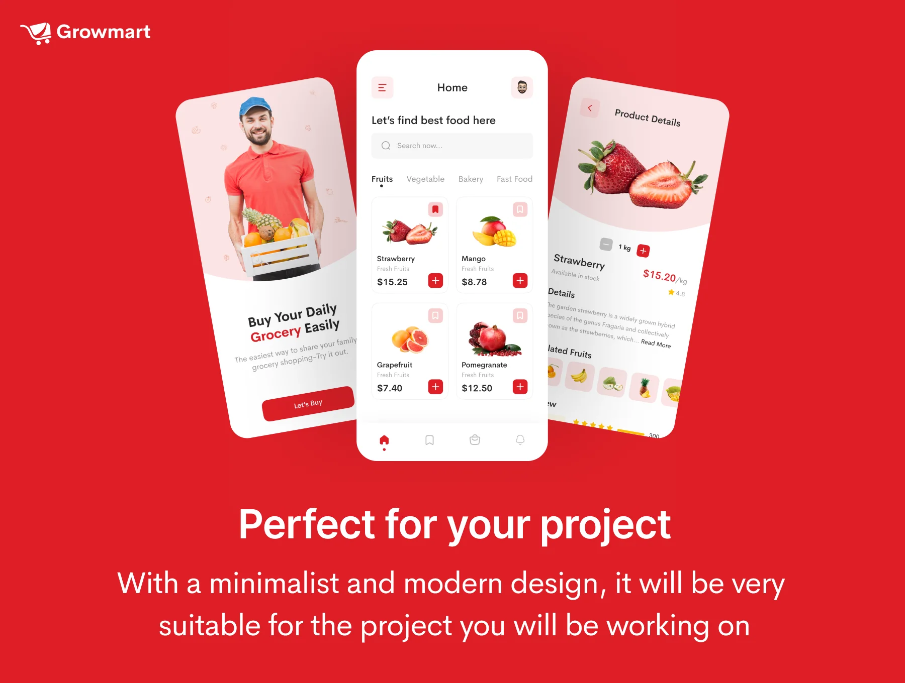 Growmart - Grocery App UI Kit 4