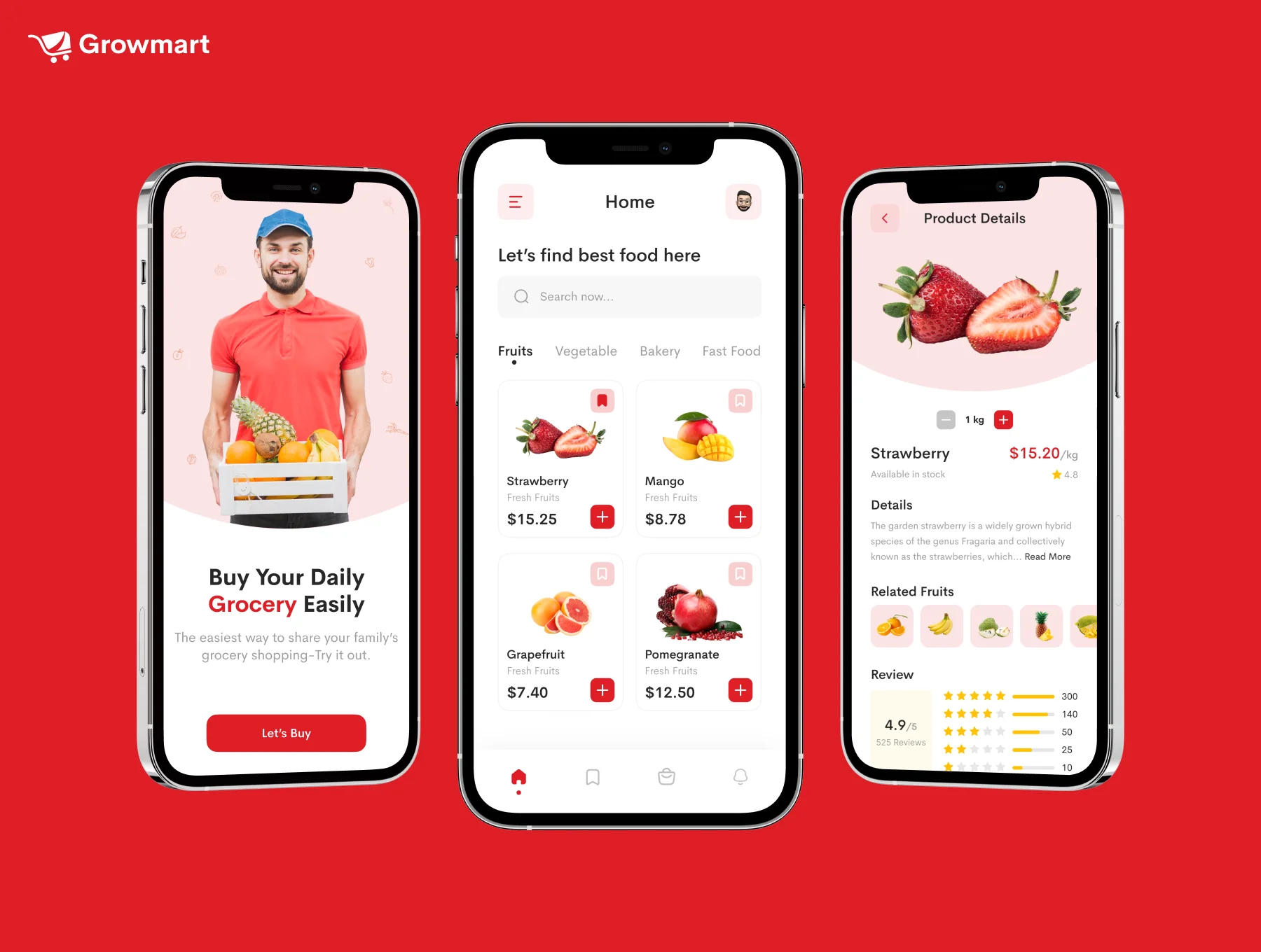 Growmart - Grocery App UI Kit 5