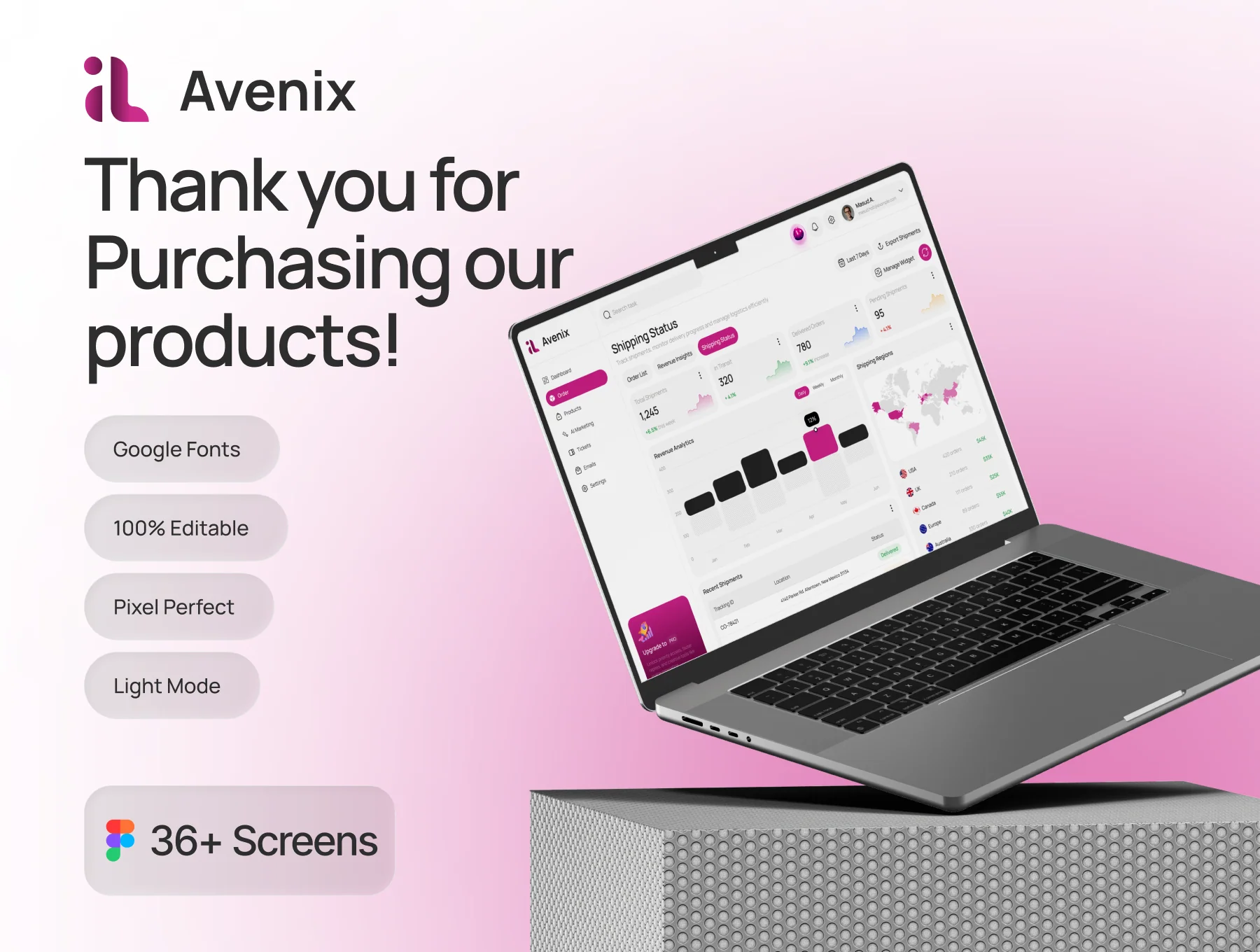 Growthix – AI-Powered Sales & Marketing Growth Platform Dashboard UI Kit 6