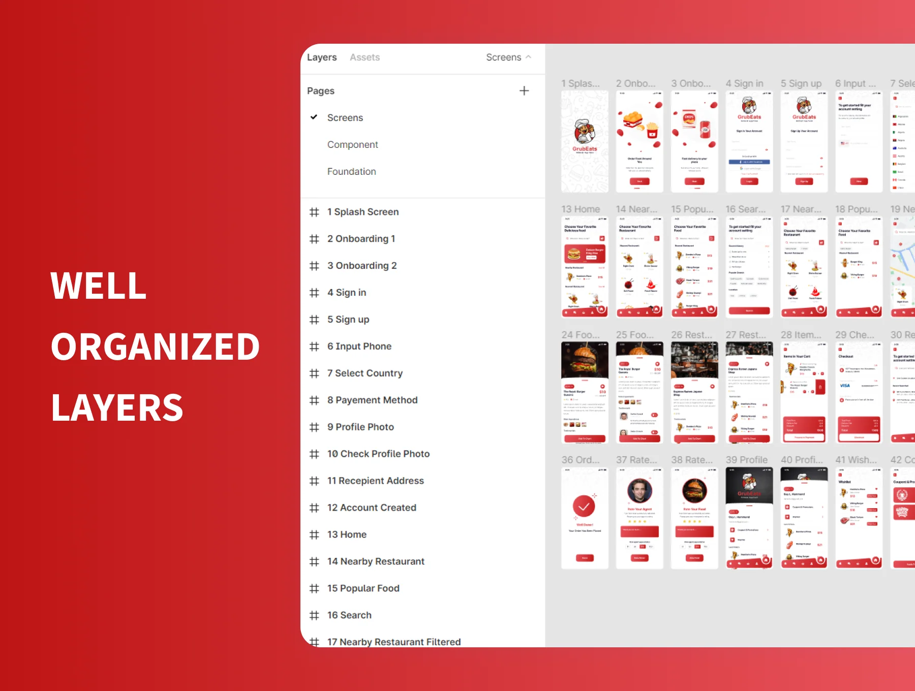 GrubEats Delivery App Food UI Kit 4