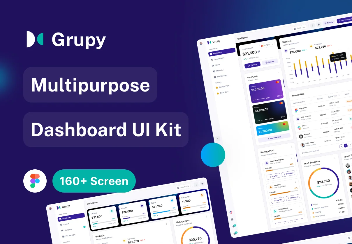 Grupy Dashboard UI Kit