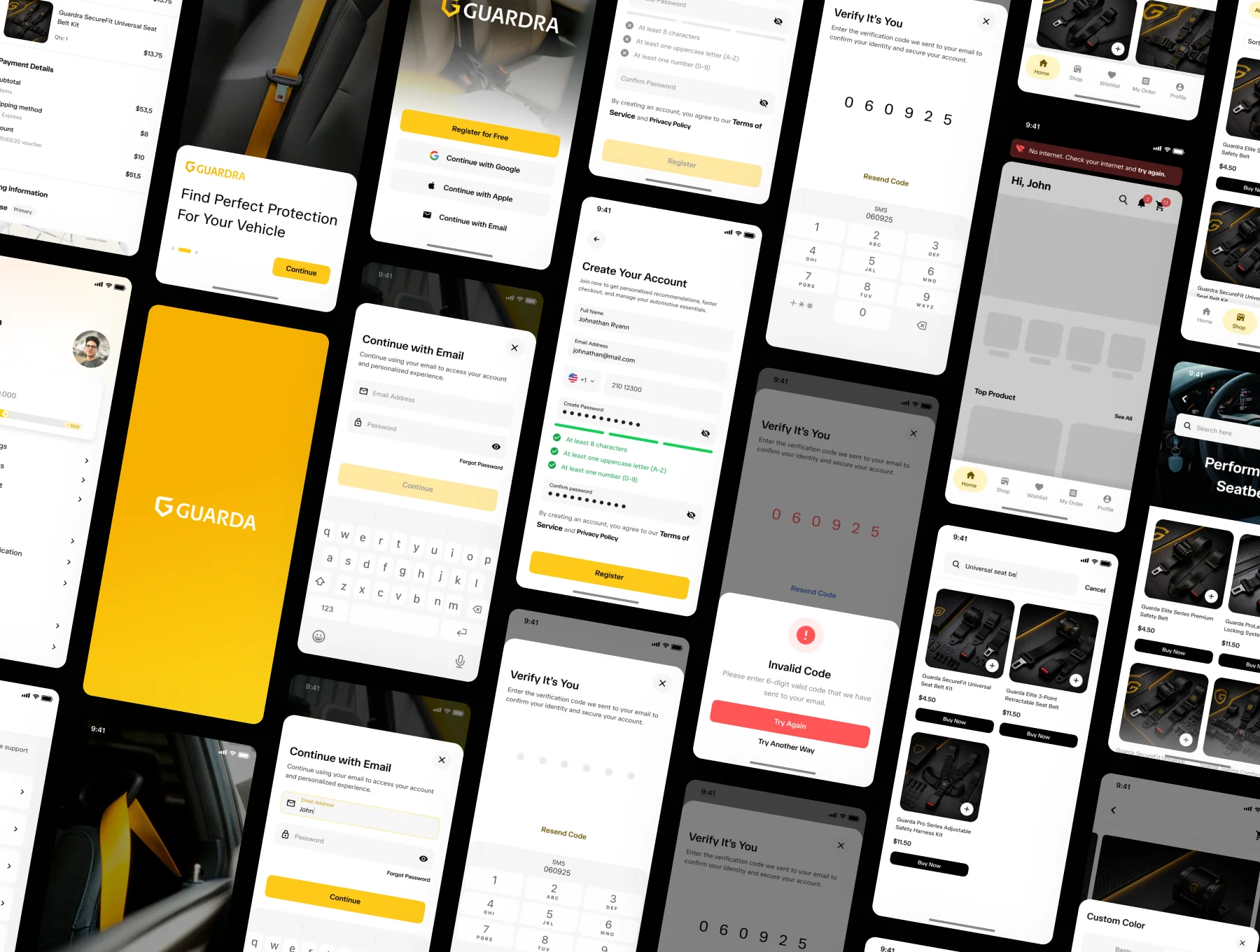 Guarda - Automotive Ecommerce Mobile App UI Kit 9
