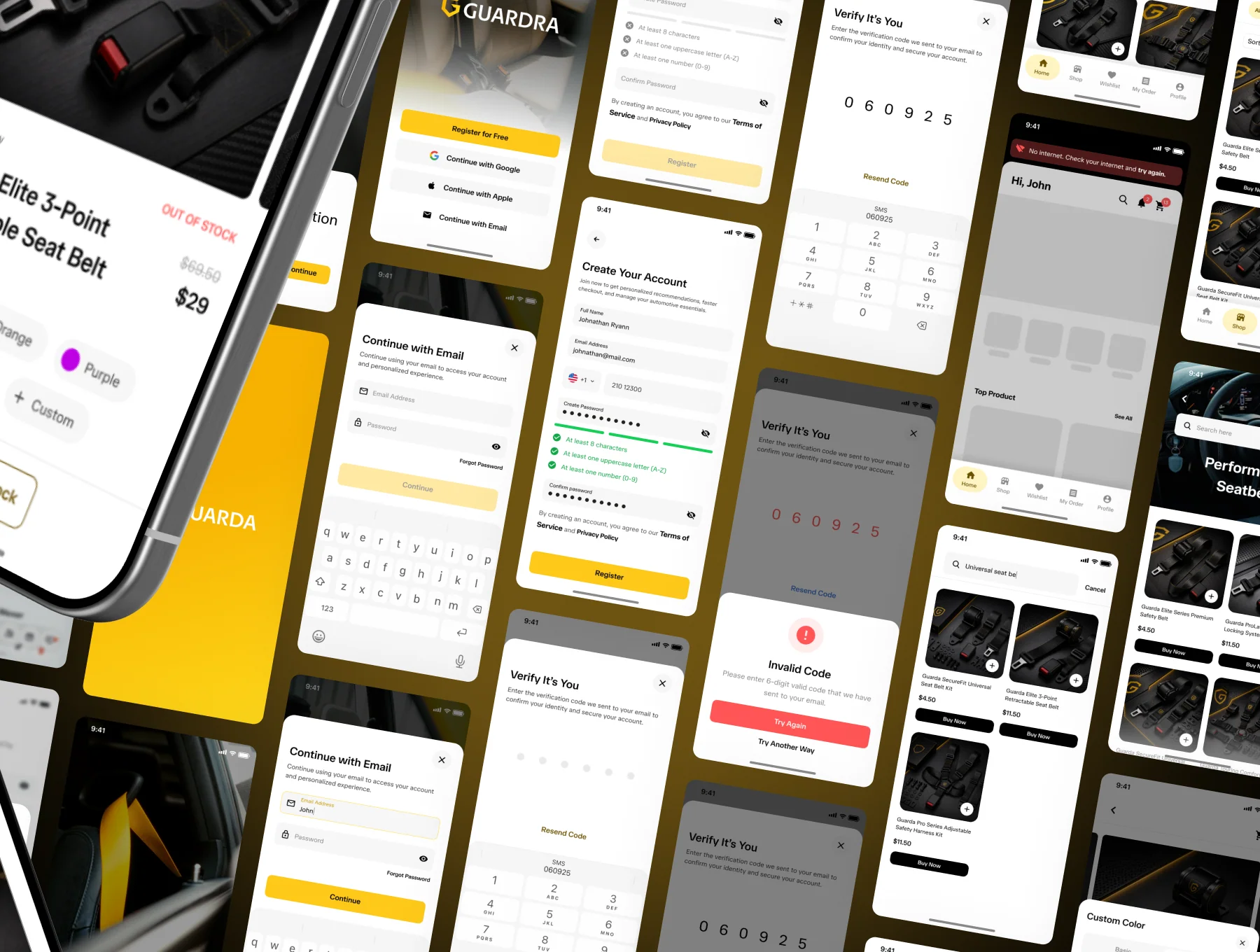 Guarda - Automotive Ecommerce Mobile App UI Kit 2
