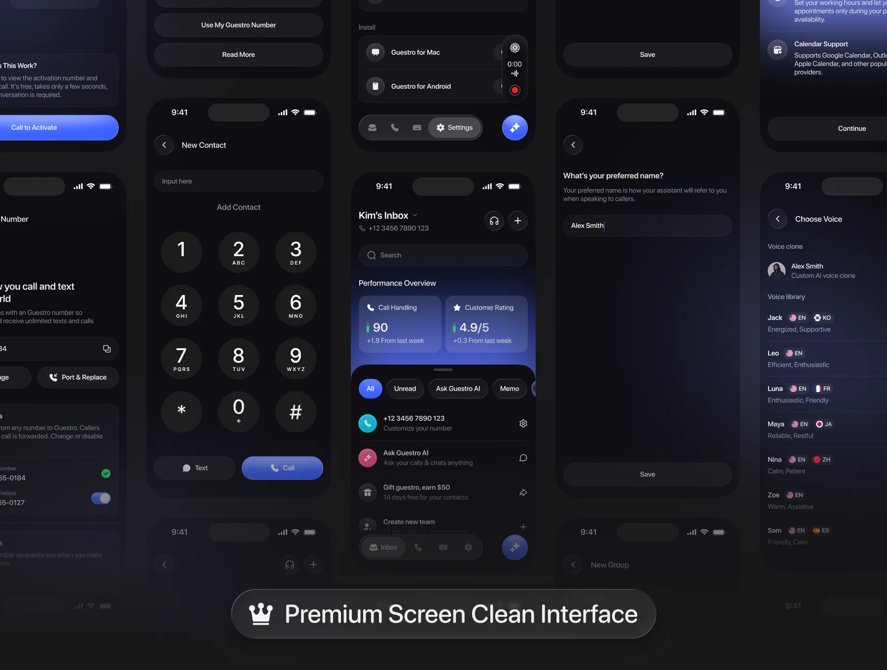 Guestro — AI Receptionist Mobile App UI KIT 5
