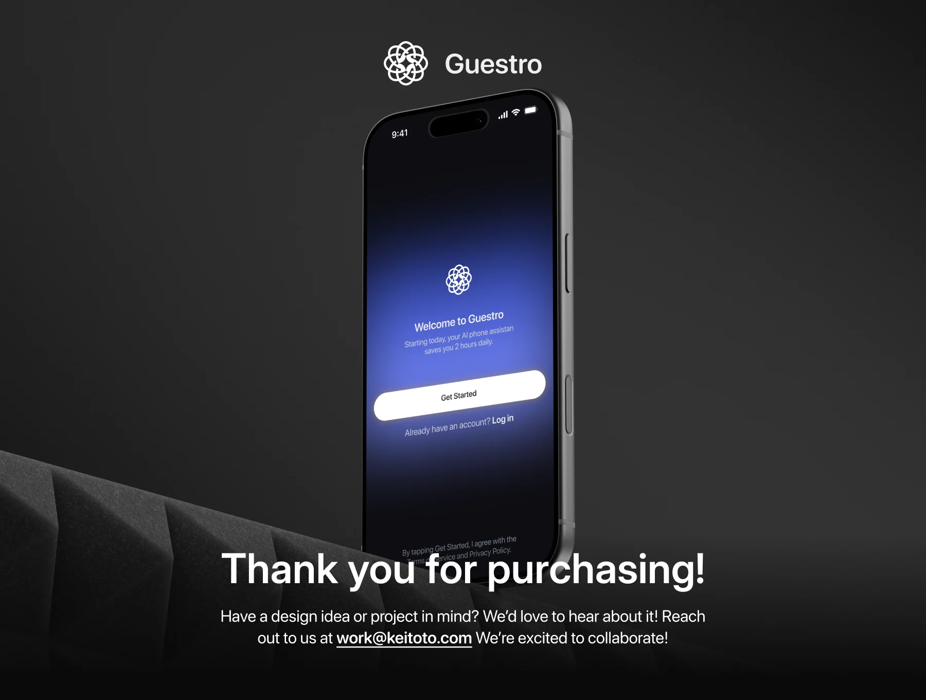 Guestro — AI Receptionist Mobile App UI KIT 6