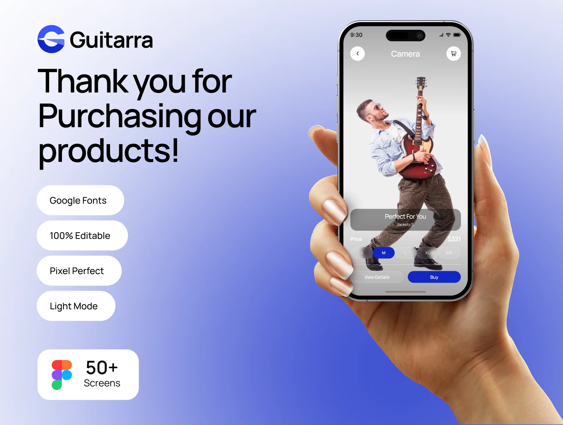 Guitarra – Music Instrument Store Mobile UI Kit 3