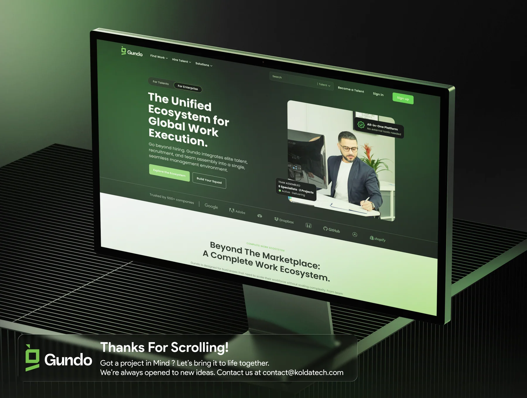 Gundo — Global Talent Marketplace & Collaborative Work Platform 8