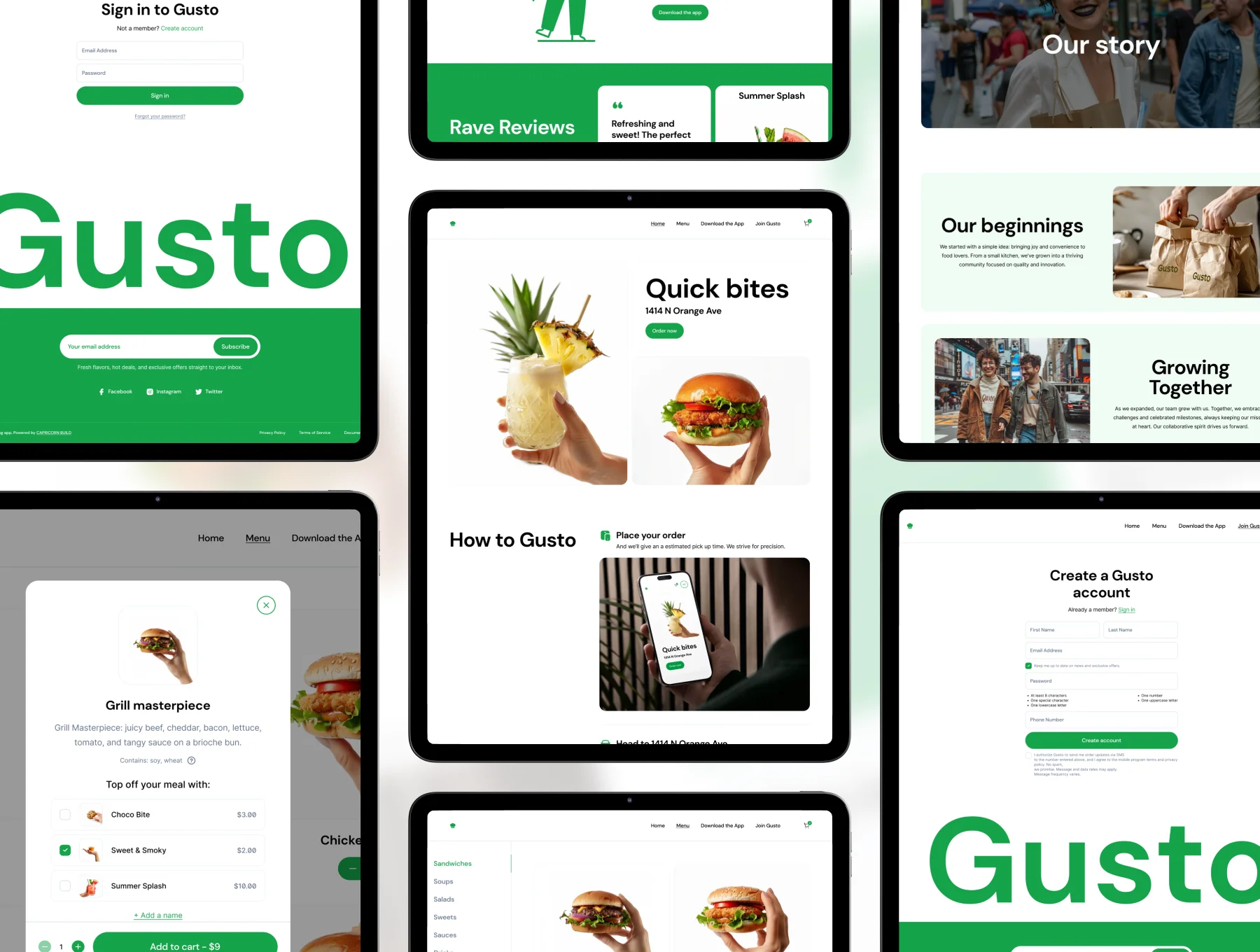 Gusto - Food ordering App 5