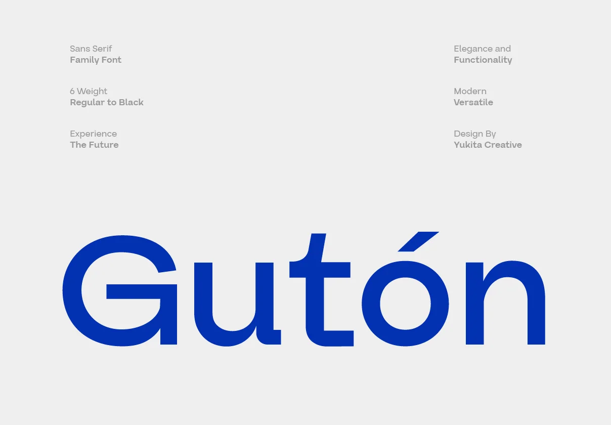 Guton Sans Serif