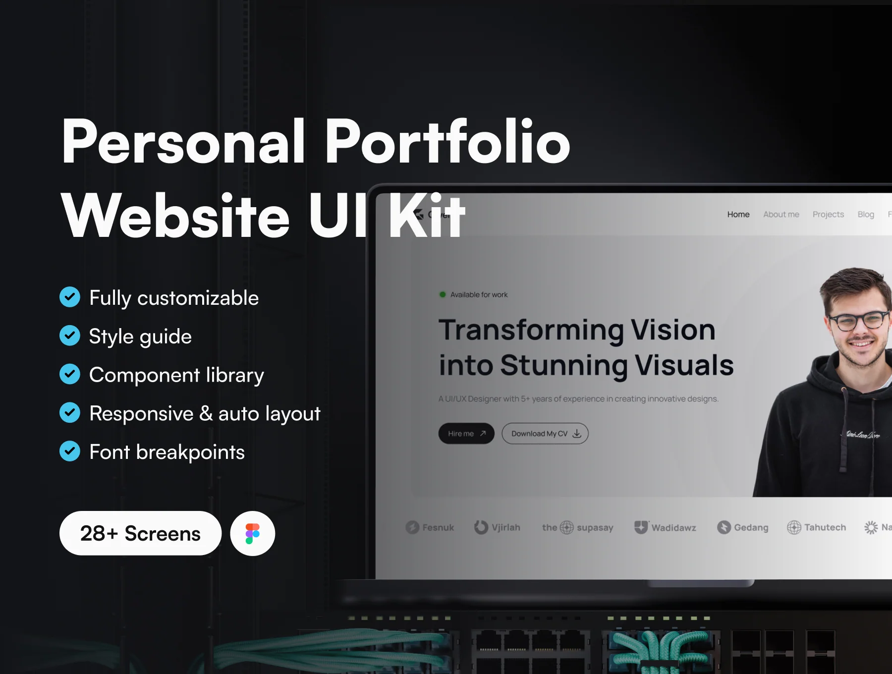 Gweh - Personal Portfolio Website UI Kit