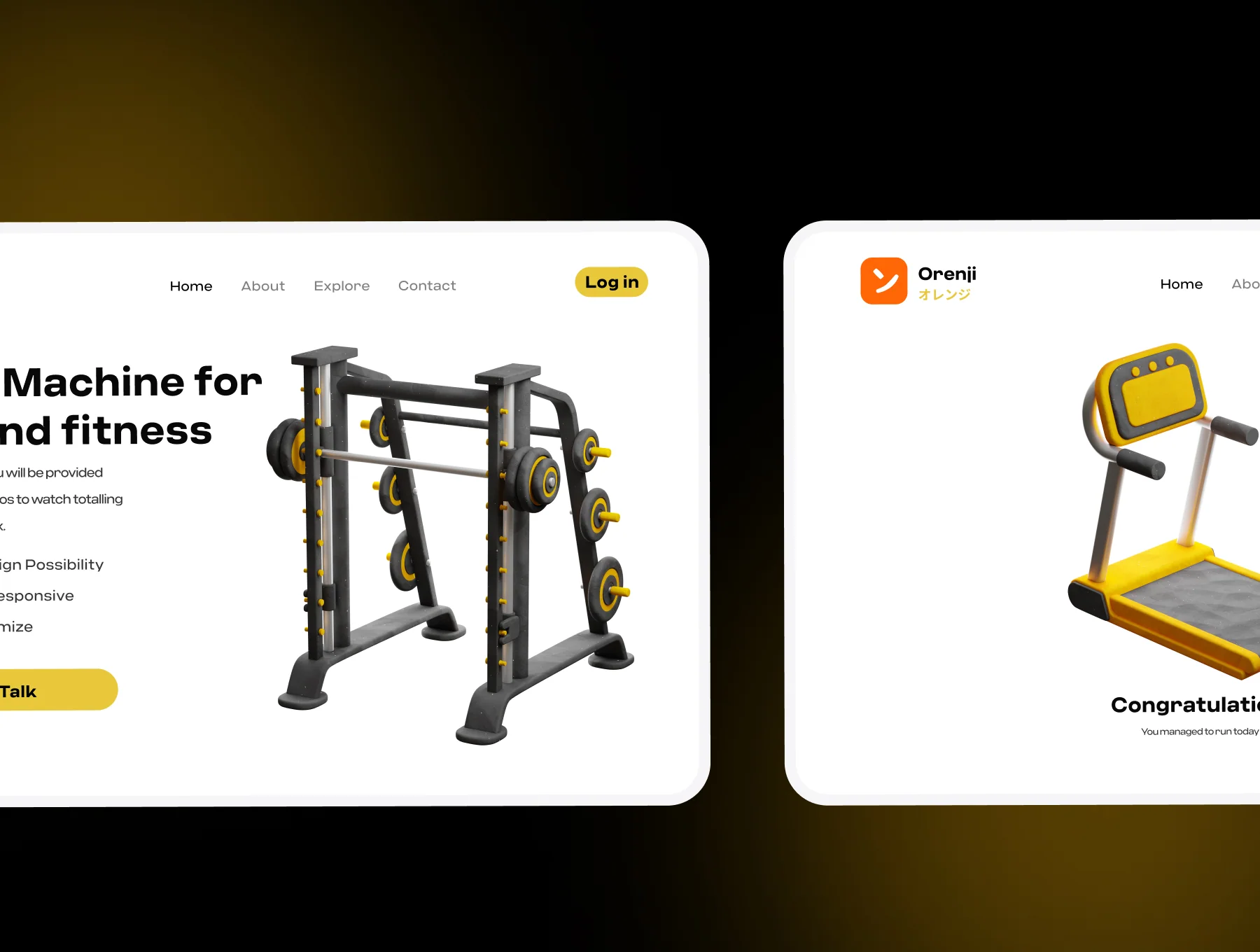 Gym and Fitness 3D Icon pack 6