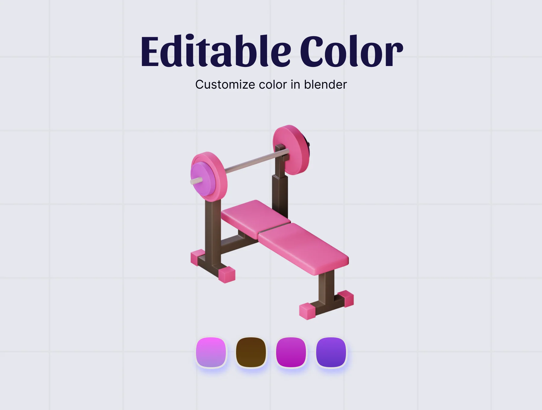 Gym Fitness 3D Icon 3