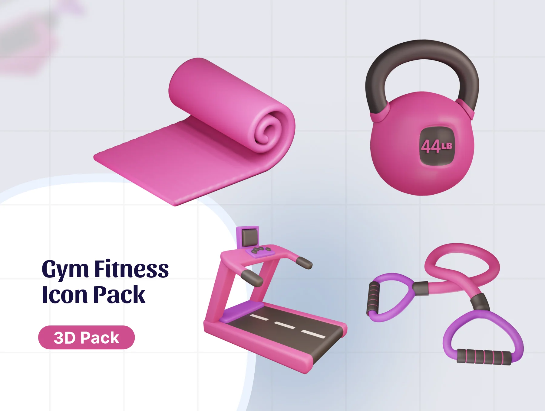 Gym Fitness 3D Icon 7