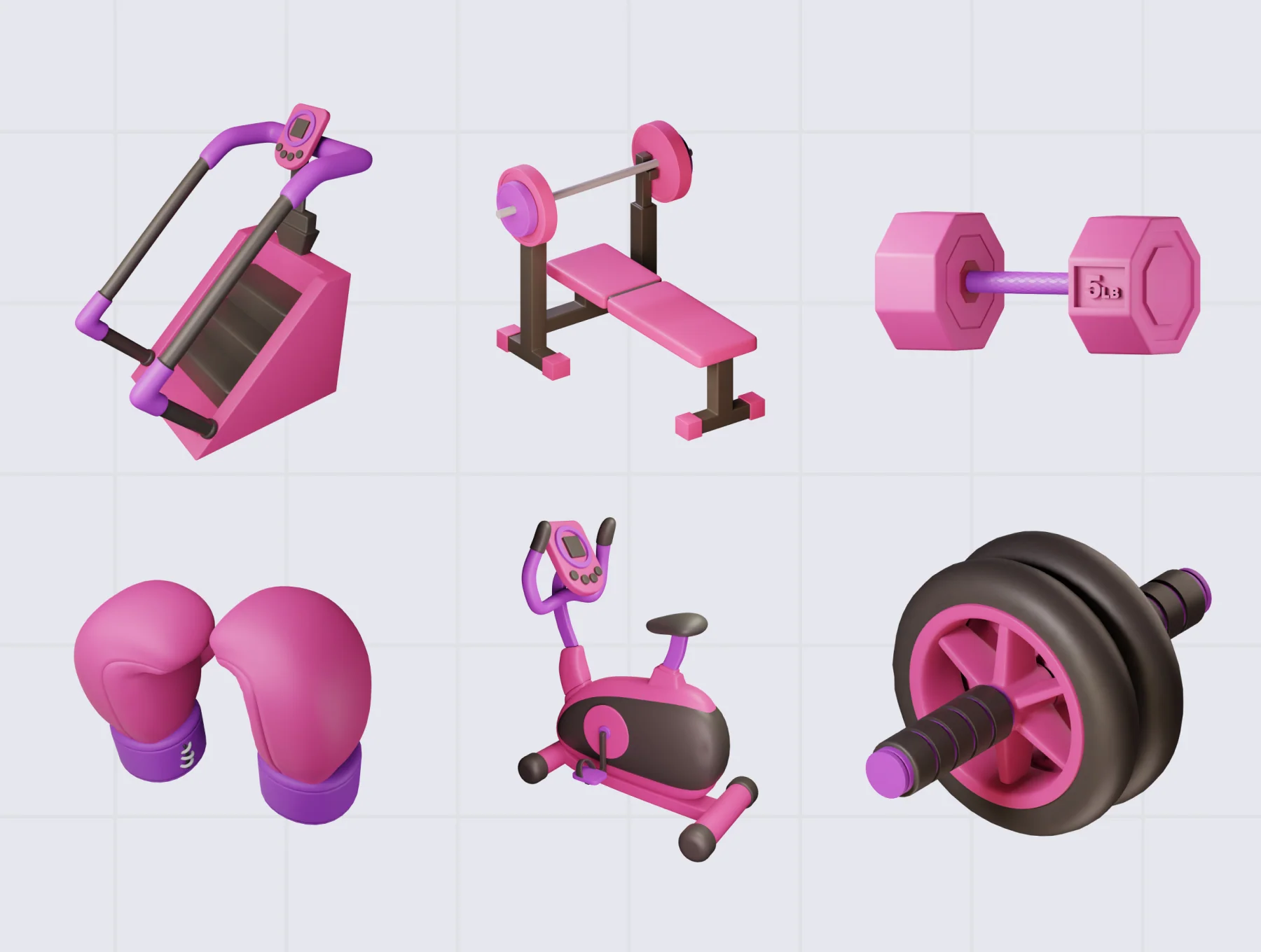 Gym Fitness 3D Icon 8