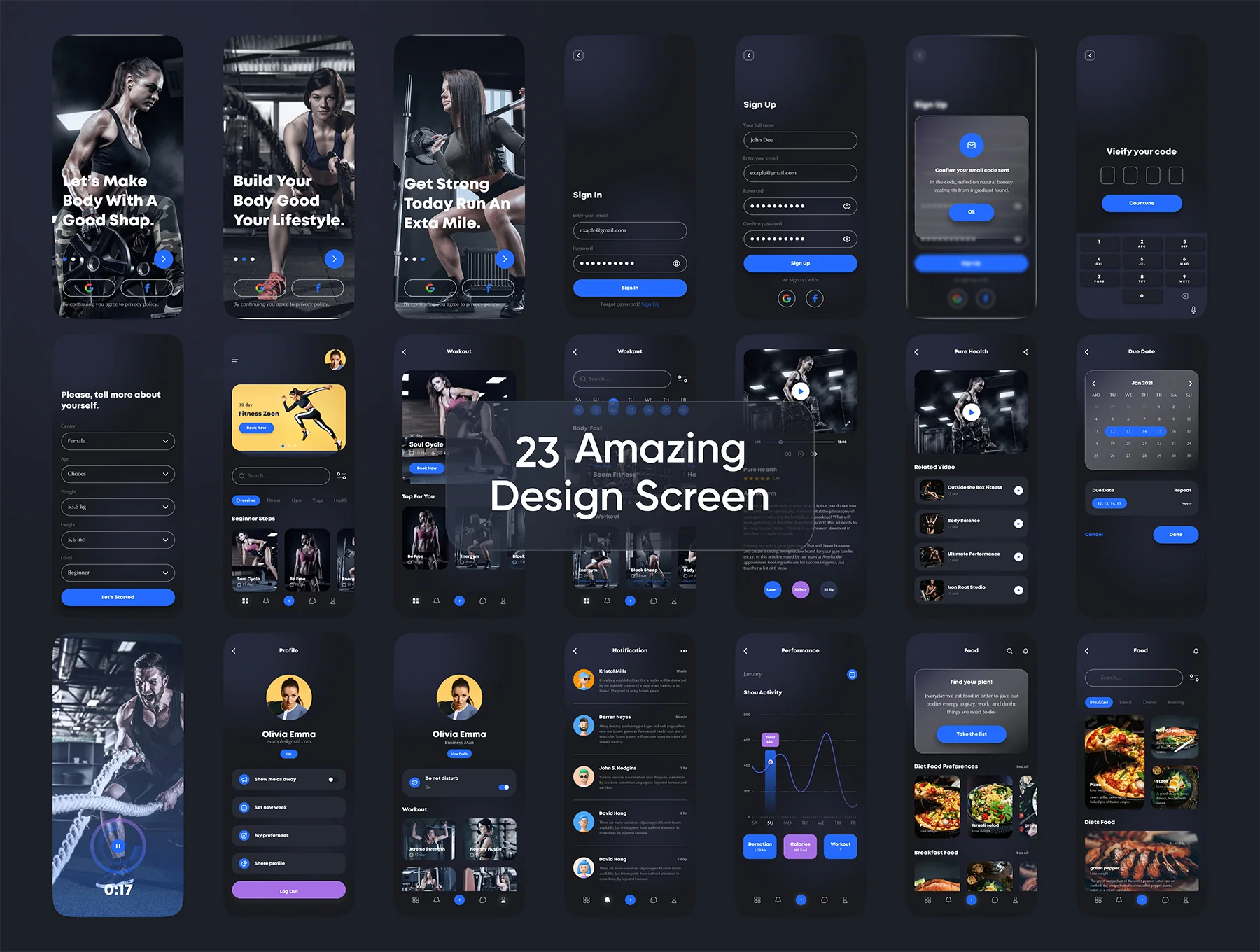 Gym & Fitness App iOS UI Kit 2
