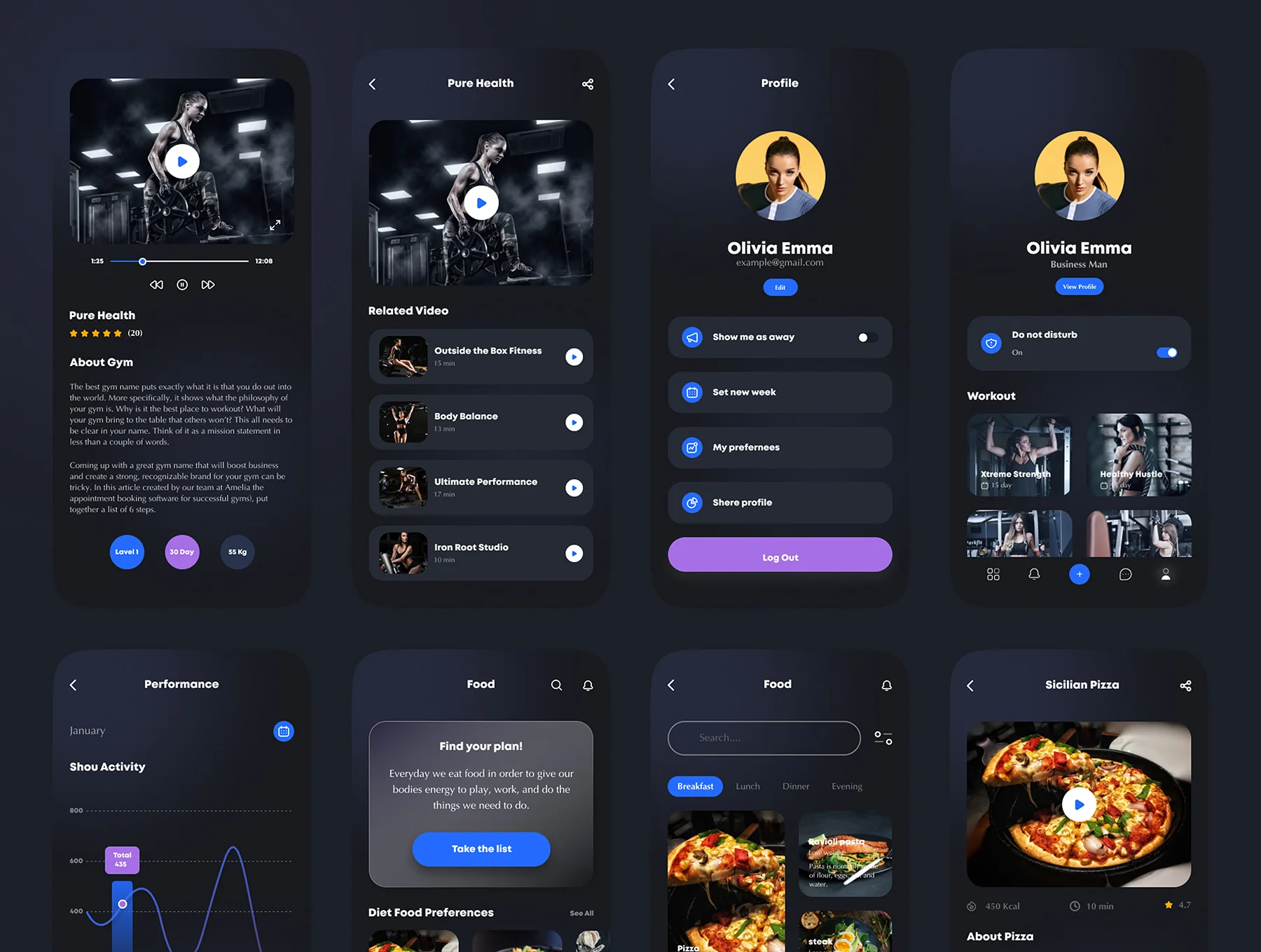 Gym & Fitness App iOS UI Kit 6