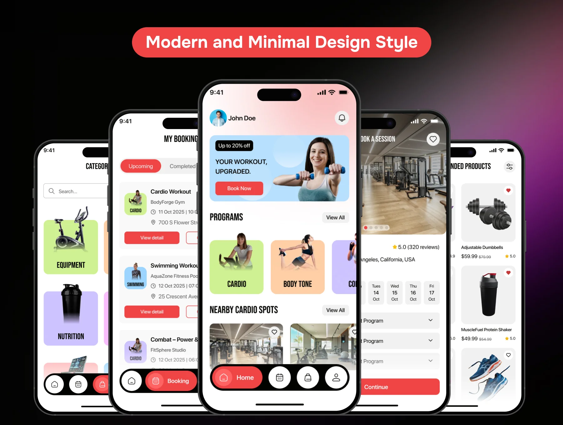 Gymmy  Fitness Class Booking and Ecommerce Mobile App UI Kit 3