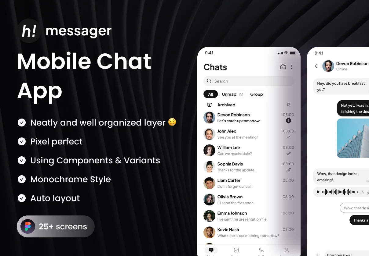 h! messager - Mobile Chatting App
