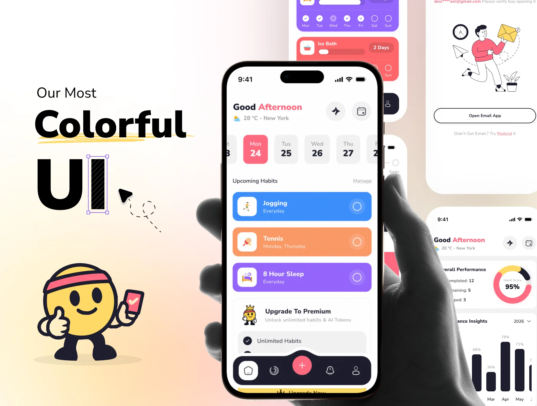 Habbitie – Habit Tracker Mobile App UI Kit 2