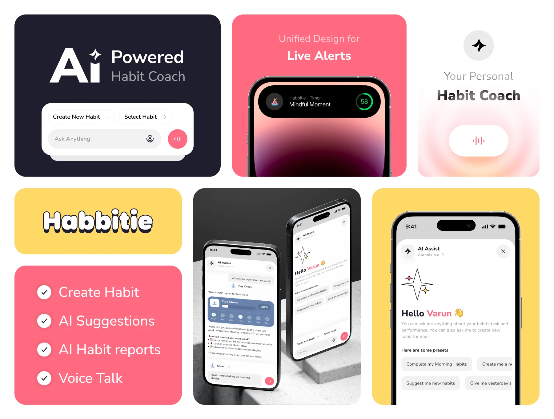 Habbitie – Habit Tracker Mobile App UI Kit 3