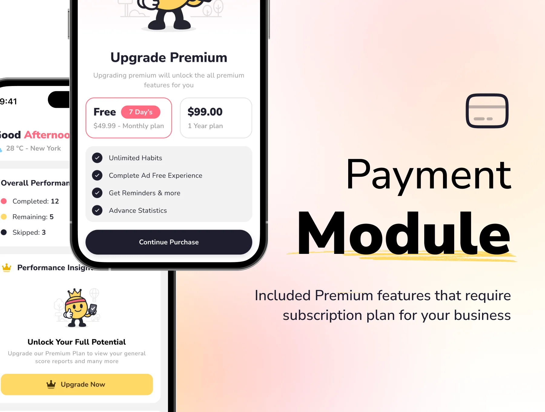 Habbitie – Habit Tracker Mobile App UI Kit 6