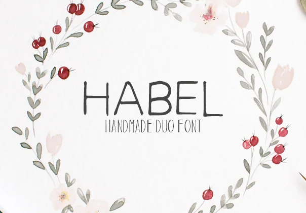 Habel Handmade Duo Font